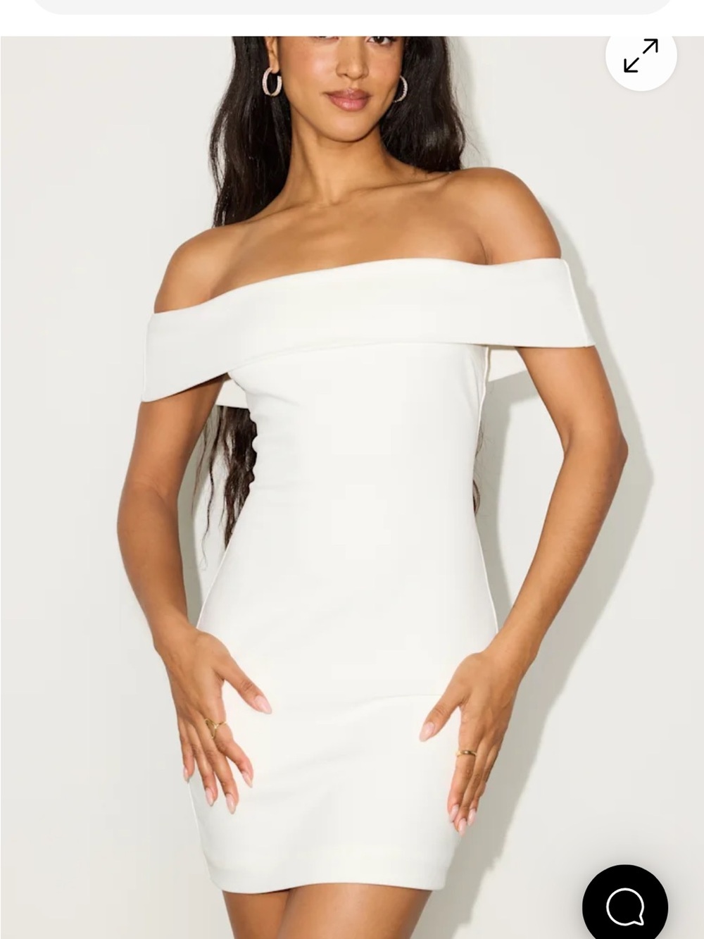 Lulu's White Off-the-shoulder mini Dress